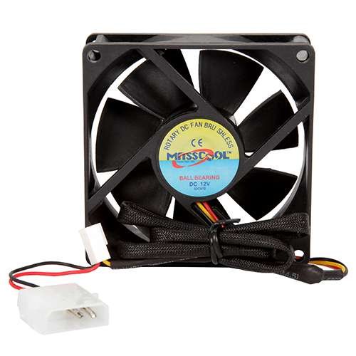 Masscool FD08025B1H3/4 52 CFM 80 mm Fan