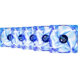 Apevia AF512L-BL 57.67 CFM 120 mm Fans 5-Pack