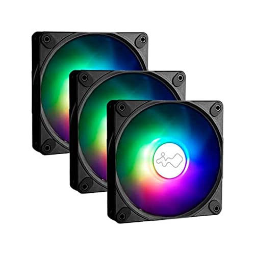 In Win Luna AL120 82.96 CFM 120 mm Fans 3-Pack