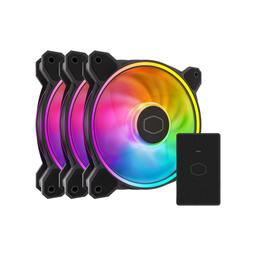 Cooler Master MasterFan MF120 Halo² 3in1 51.88 CFM 120 mm Fans 3-Pack