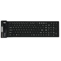 Adesso Waterproof Flex Keyboard Wired Slim Keyboard