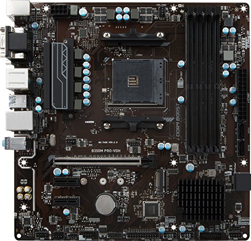 MSI B350M PRO-VDH Micro ATX AM4 Motherboard