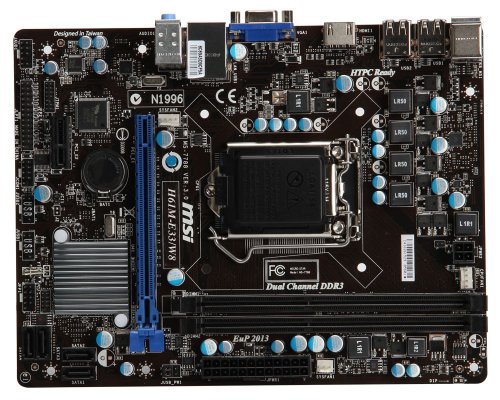 MSI H61M-E33/W8 Micro ATX LGA1155 Motherboard