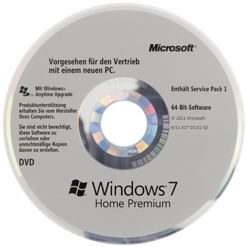 Microsoft Windows 7 Home Premium SP1 64-bit