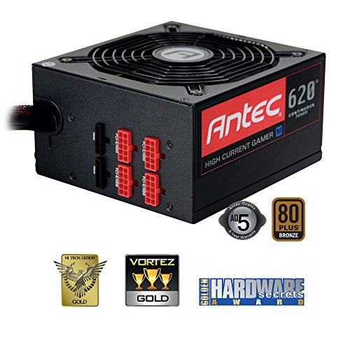 Antec High Current Gamer 620 W 80+ Bronze Certified Semi-modular ATX Power Supply