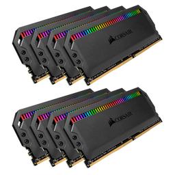 Corsair Dominator Platinum RGB 128 GB (8 x 16 GB) DDR4-3000 CL15 Memory