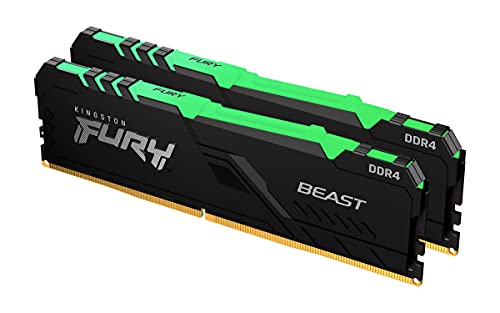 Kingston FURY Beast RGB 64 GB (2 x 32 GB) DDR4-3600 CL18 Memory