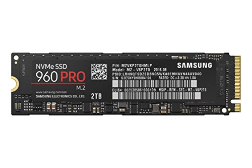 Samsung 960 Pro 512 GB M.2-2280 PCIe 3.0 X4 NVME Solid State Drive