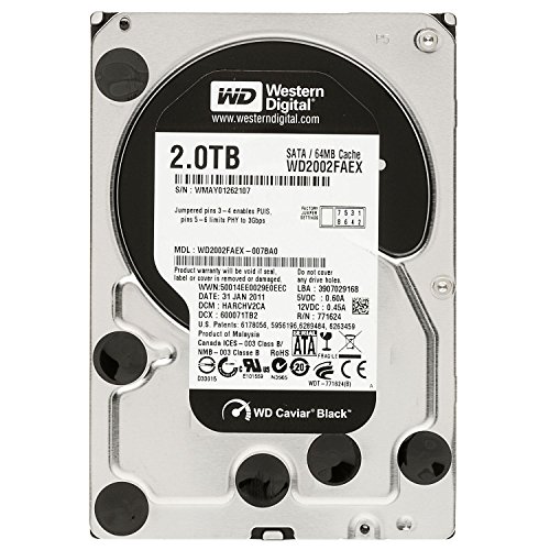 Western Digital Caviar Black 2 TB 3.5" 7200 RPM Internal Hard Drive